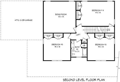 Second Floor for House Plan #940-00108