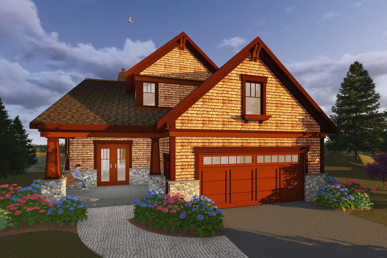 House Plan House Plan #20018 Front Elevation 