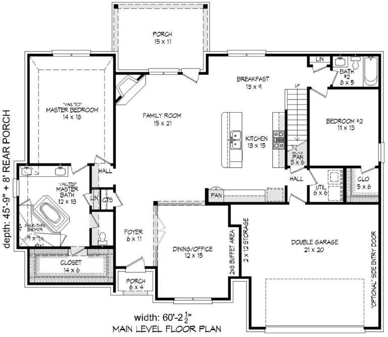 House Plan House Plan #20023 Drawing 1