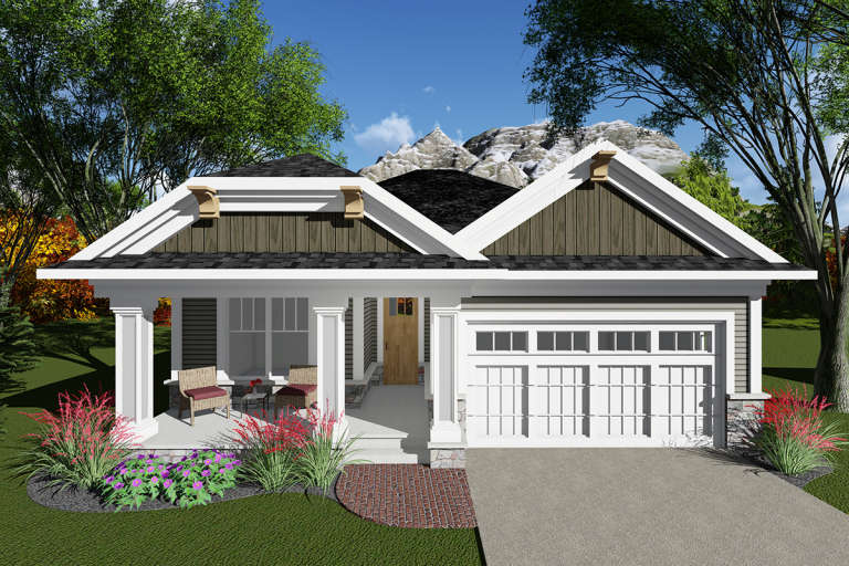 House Plan House Plan #20027 Front Elevation 