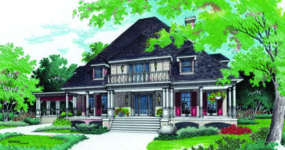 Traditional House Plan #048-00193 Elevation Photo