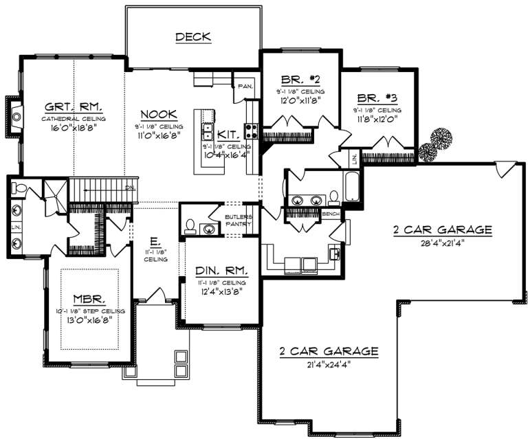 House Plan House Plan #20042 Drawing 1