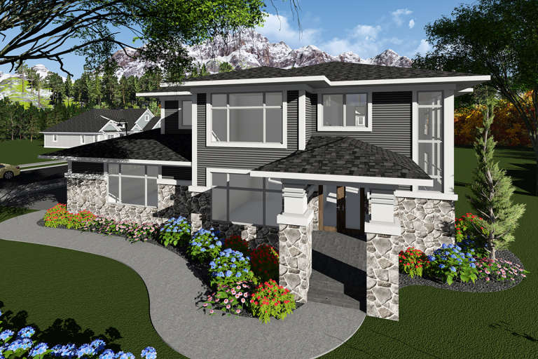 House Plan House Plan #20051 Front Elevation 