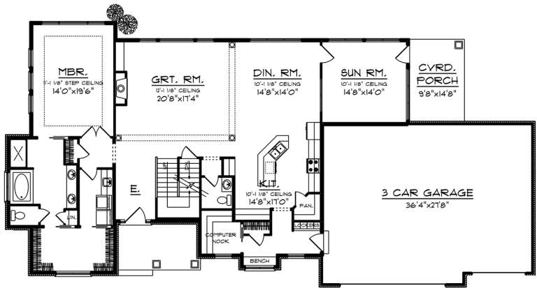 House Plan House Plan #20053 Drawing 1