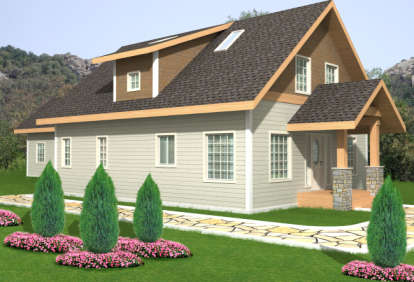 Cottage House Plan #039-00548 Elevation Photo