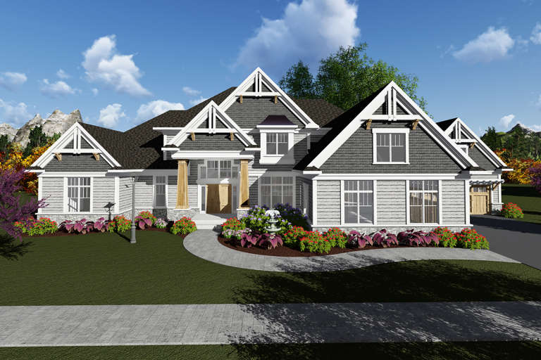 House Plan House Plan #20064 Front Elevation 