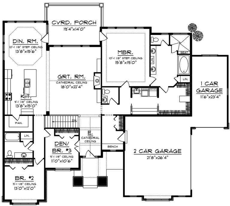 House Plan House Plan #20080 Drawing 1