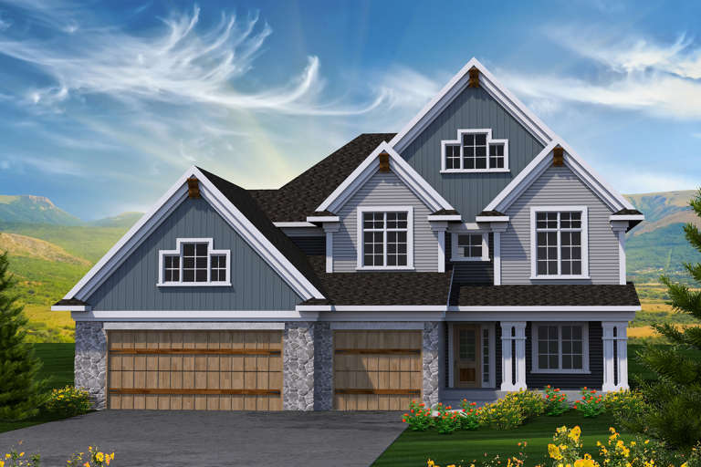 House Plan House Plan #20089 Front Elevation 