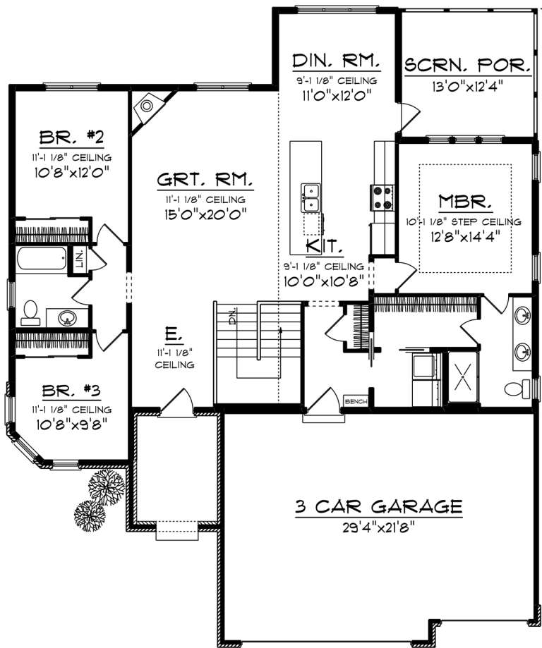 House Plan House Plan #20098 Drawing 1