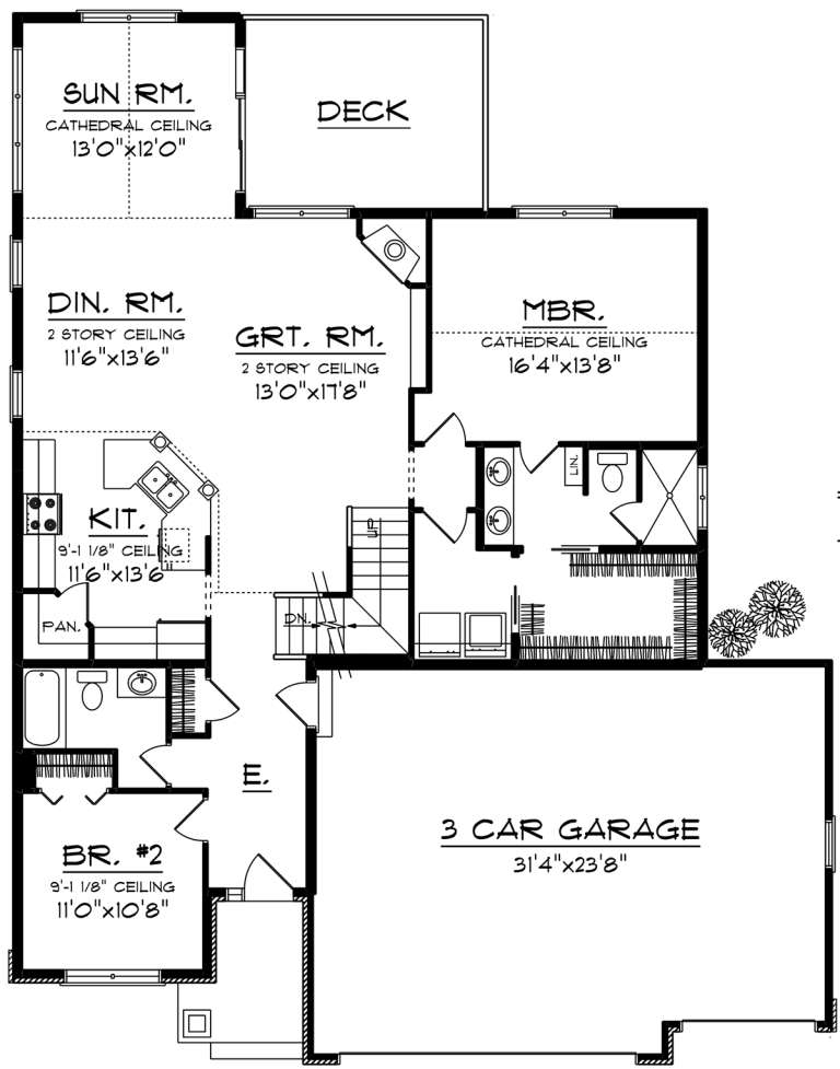 House Plan House Plan #20104 Drawing 1