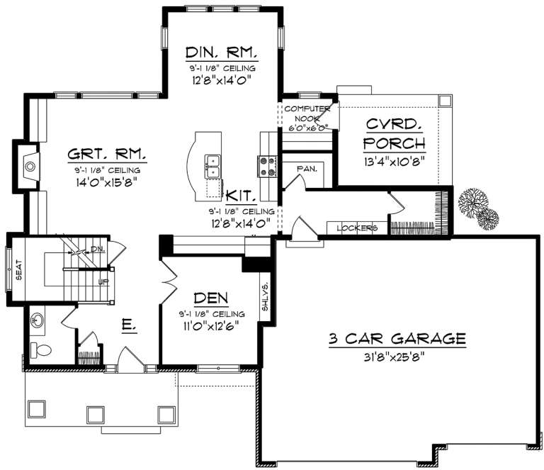 House Plan House Plan #20140 Drawing 1