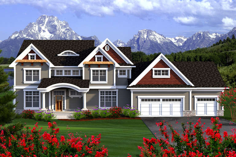 House Plan House Plan #20150 Front Elevation 