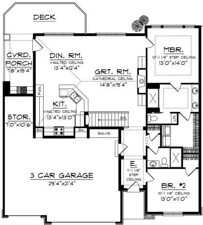 Main Floor for House Plan #1020-00164