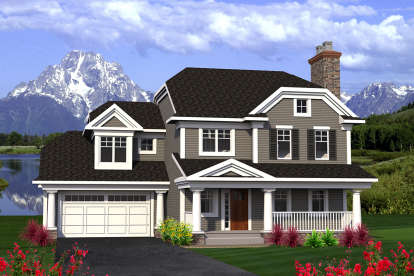 Northwest House Plan #1020-00175 Elevation Photo