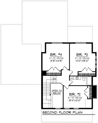 Second Floor for House Plan #1020-00176