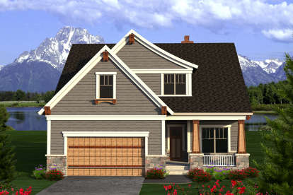 Northwest House Plan #1020-00180 Elevation Photo