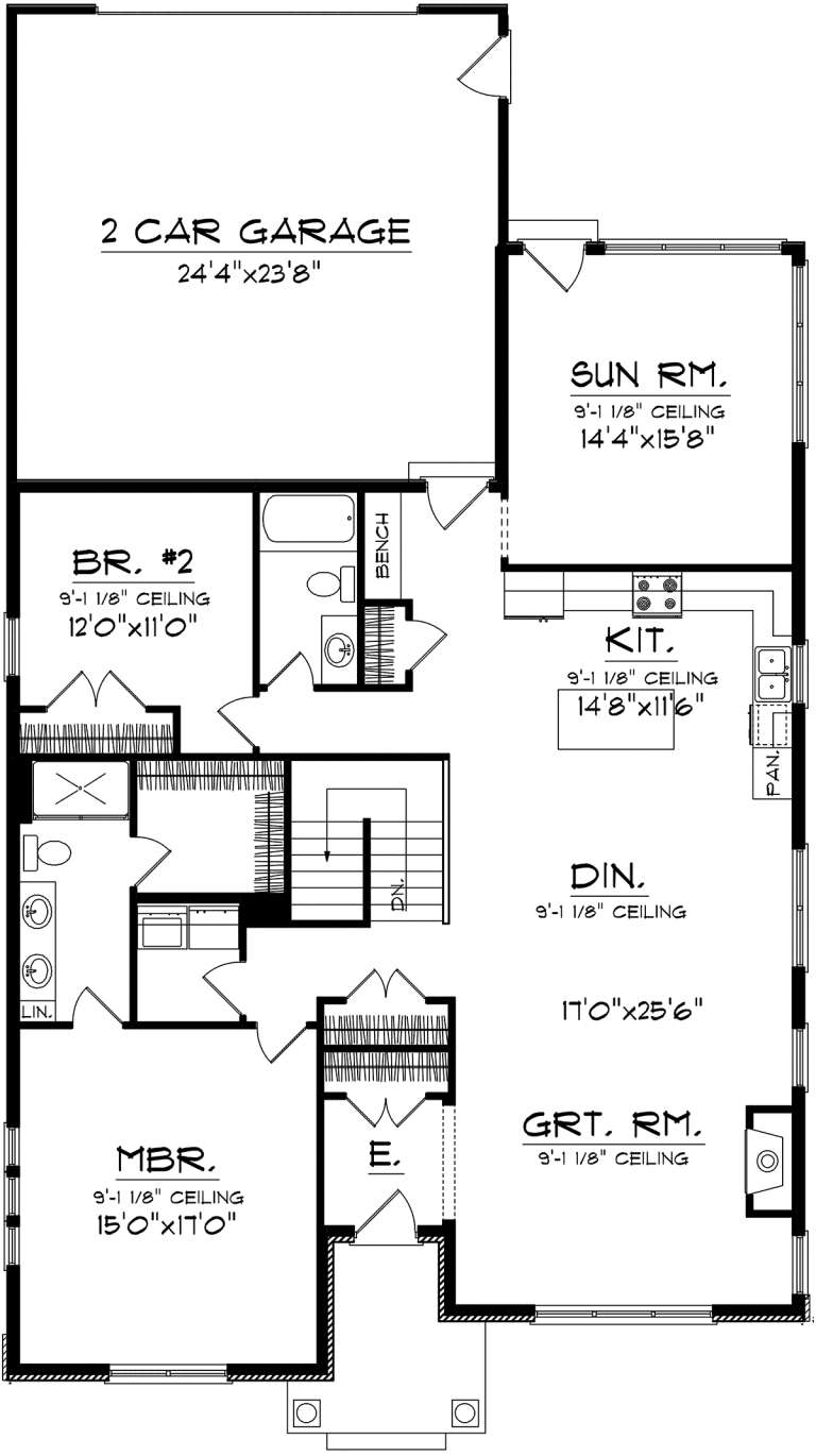 House Plan House Plan #20180 Drawing 1