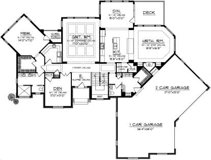Main Floor for House Plan #1020-00203