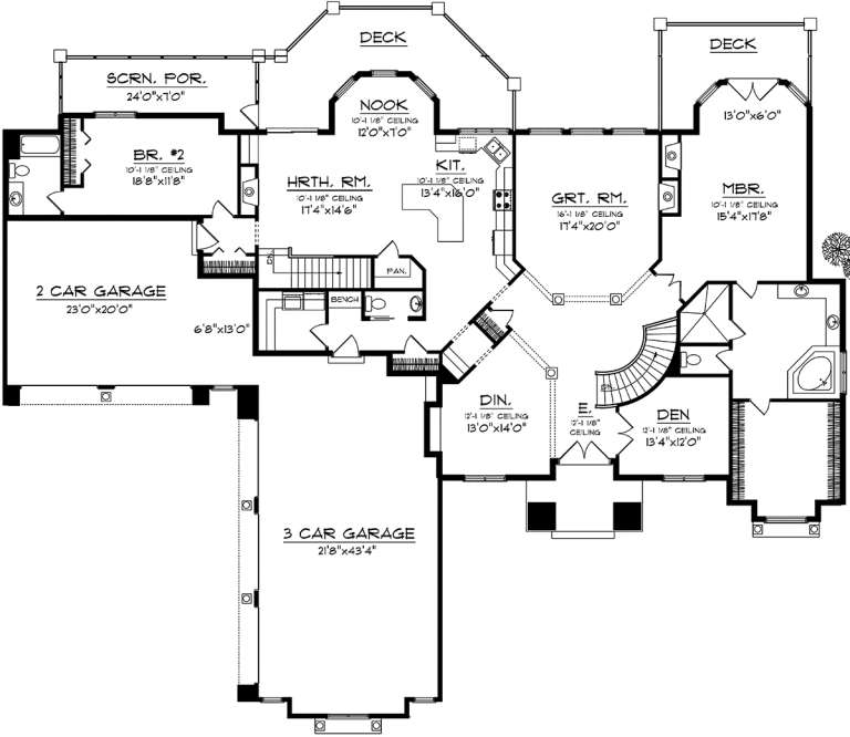 House Plan House Plan #20212 Drawing 1