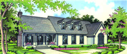 Traditional House Plan #048-00202 Elevation Photo