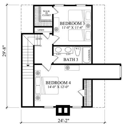 Second Floor for House Plan #7922-00235