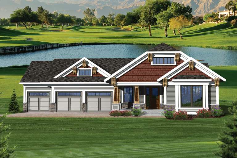 House Plan House Plan #20230 Front Elevation 