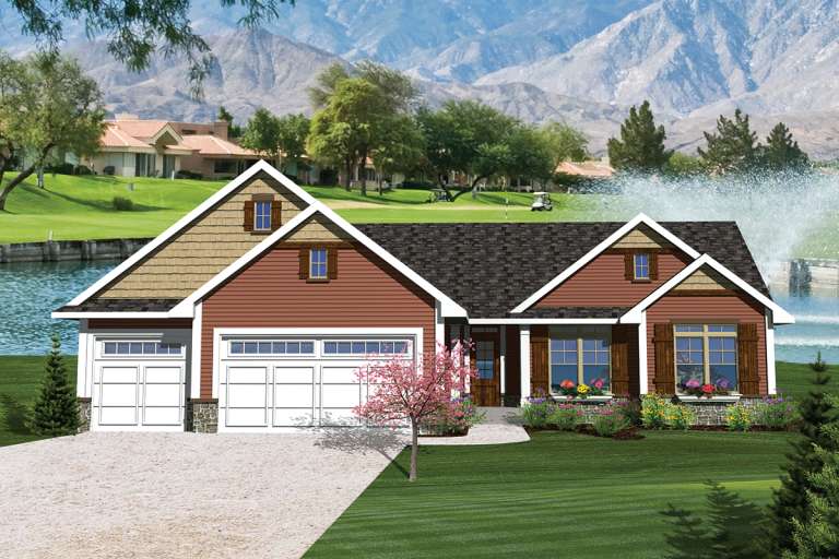 House Plan House Plan #20232 Front Elevation 