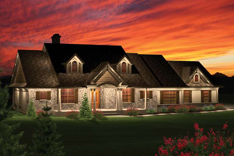 House Plan House Plan #20235 Front Elevation 