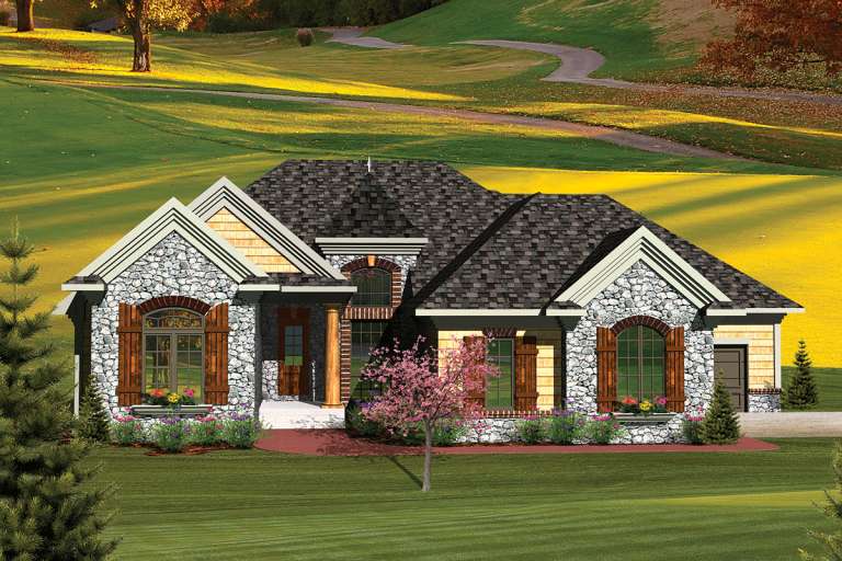 House Plan House Plan #20242 Front Elevation 