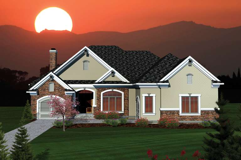House Plan House Plan #20250 Front Elevation 