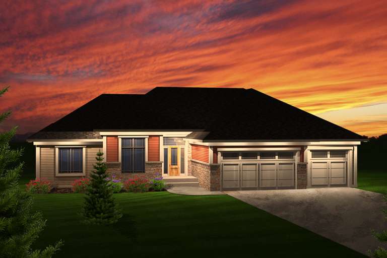 House Plan House Plan #20262 Front Elevation 