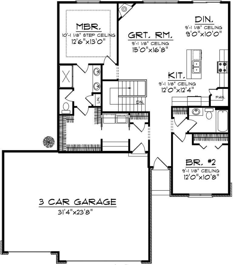 House Plan House Plan #20286 Drawing 1