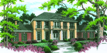 Traditional House Plan #048-00210 Elevation Photo