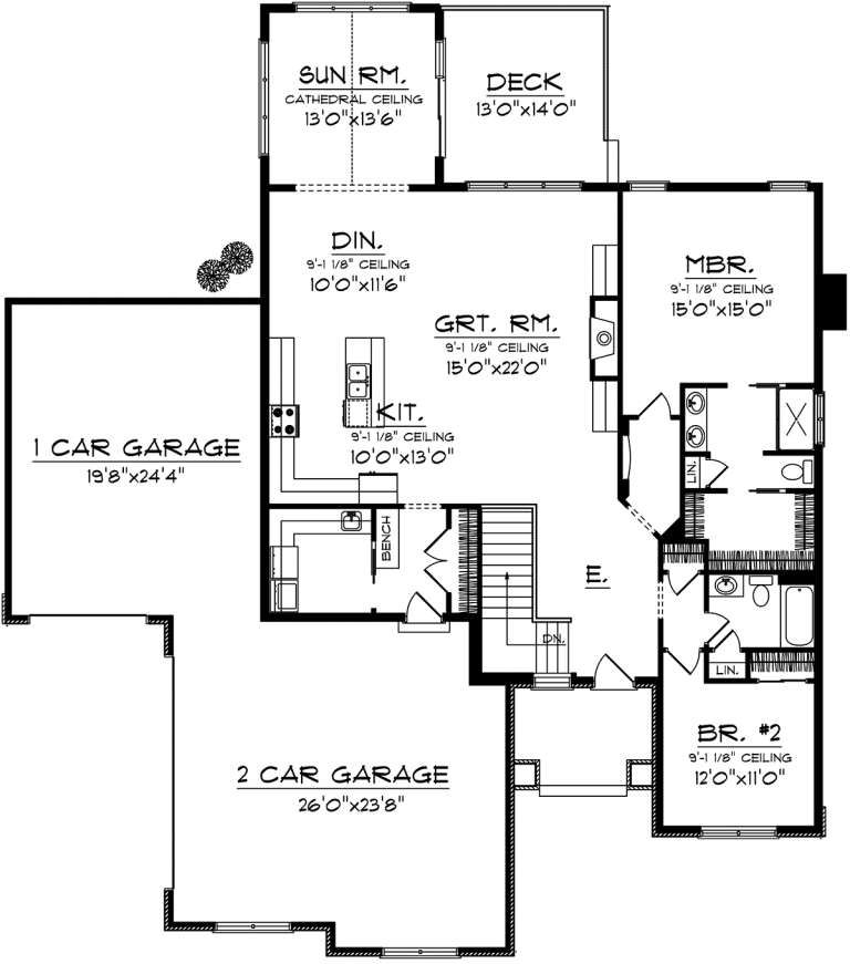 House Plan House Plan #20318 Drawing 1