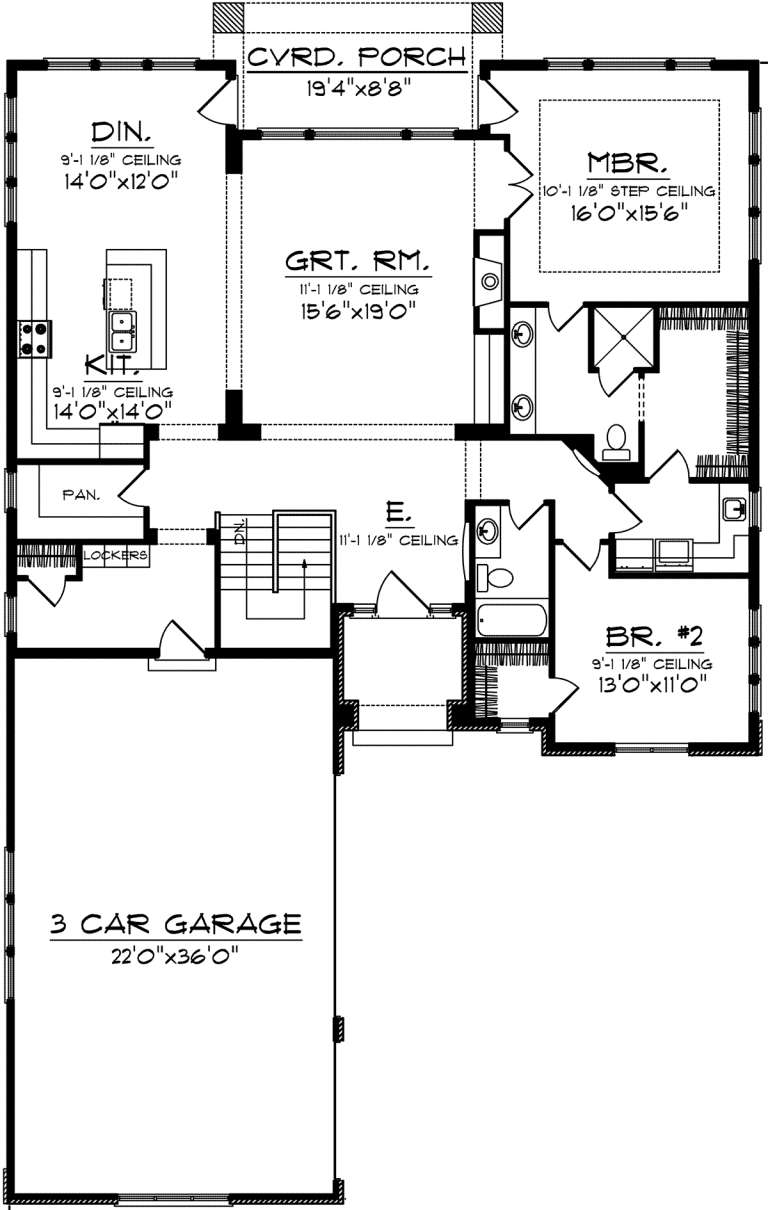 House Plan House Plan #20319 Drawing 1