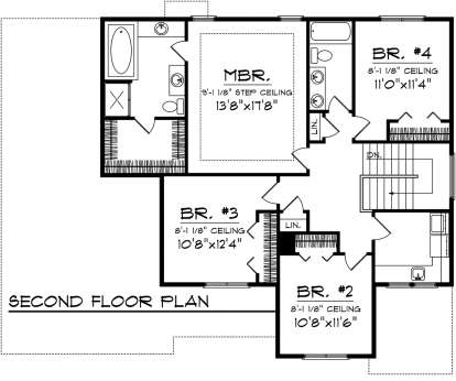 Second Floor for House Plan #1020-00311