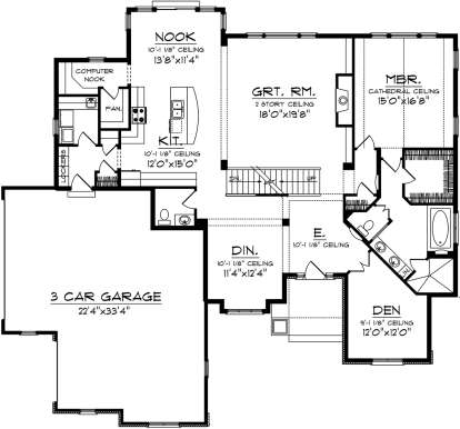 Main Floor for House Plan #1020-00318