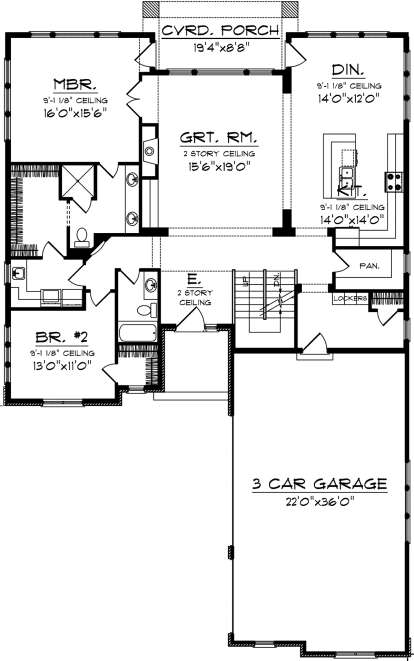 Main Floor for House Plan #1020-00319