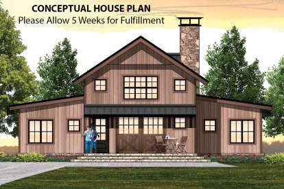 Vacation House Plan #8504-00167 Elevation Photo