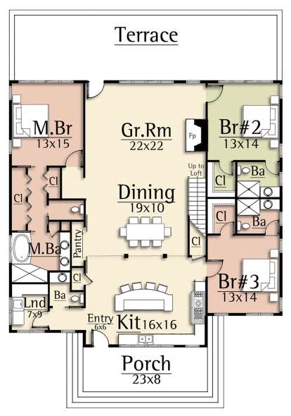 Main Floor for House Plan #8504-00167