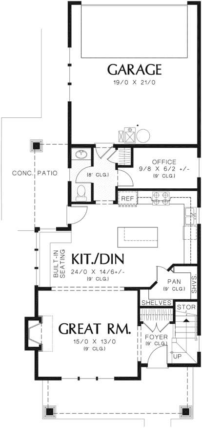 Main Floor for House Plan #2559-00750