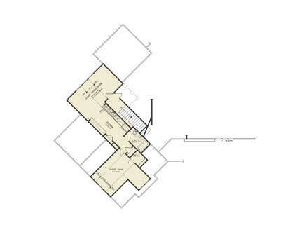 Upper 2nd floor OPTION for House Plan #699-00114