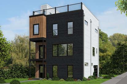 Modern House Plan #940-00123 Elevation Photo