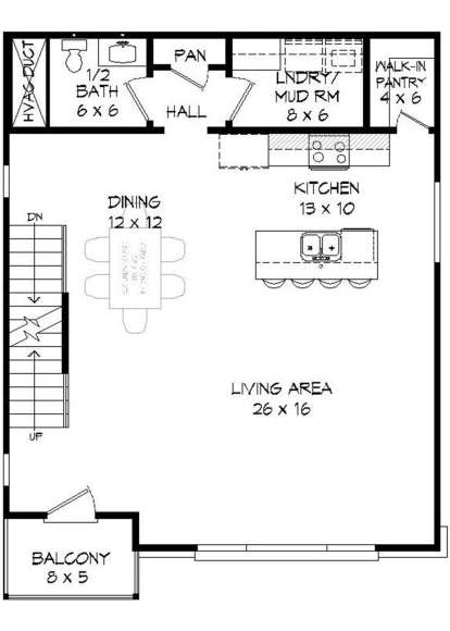Main Floor for House Plan #940-00123
