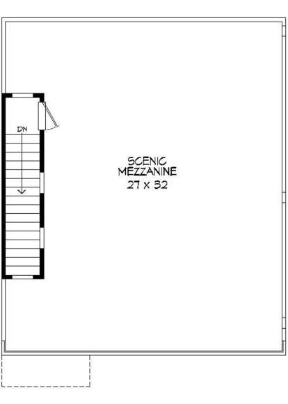 Mezzanine Level for House Plan #940-00123