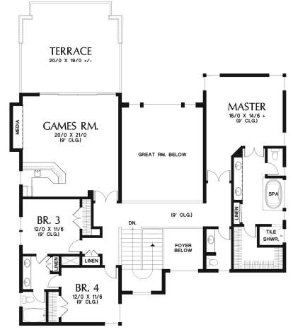Second Floor for House Plan #2559-00783