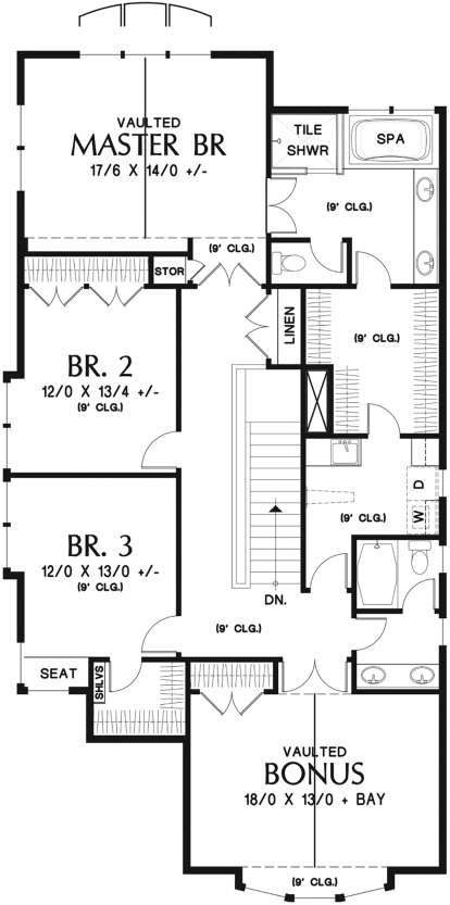 Second Floor for House Plan #2559-00799