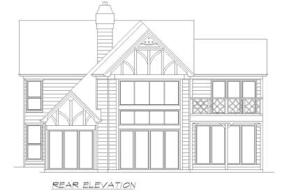 Tudor House Plan #5445-00341 Elevation Photo