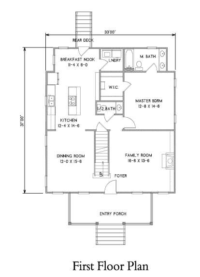 Main Level 1st floor for House Plan #4351-00008