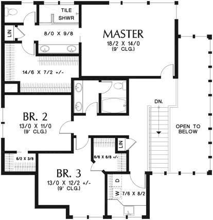 Second Floor for House Plan #2559-00811